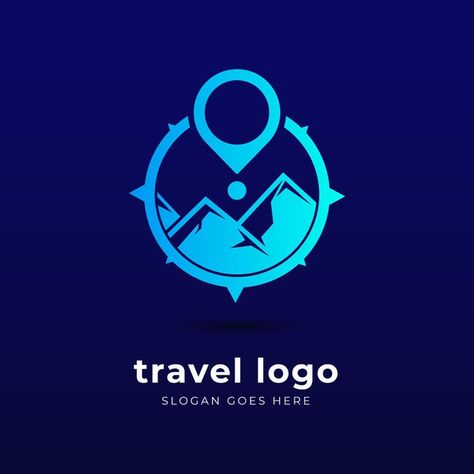 Travel Logo Design Ideas Creative, Tour Guide Logo, Tour Guide Design, Travel Logo Design Ideas, Travel Company Logo, Logo For Travel, Trip Logo, Kobe Logo, Travel Logo Design