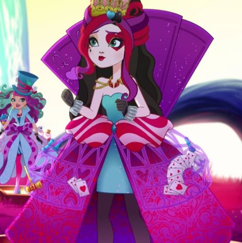 Lizzie Hearts Way Too Wonderland, Lizzie Hearts Ever After High, Lizzie Hearts Costume, Lizzie Hearts Outfit, Lizzie Hearts Icon, Ever After High Lizzie Hearts, Ever After High Lizzie, Lizzy Hearts, Queen Of Hearts Halloween