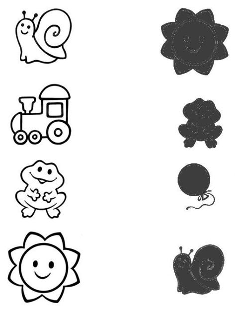 Visual Perception Activities, Matching Worksheets, Free Preschool Worksheets, Worksheets For Preschool, Learning English For Kids, Printable Preschool Worksheets, Petite Section, Alphabet Preschool, Free Preschool