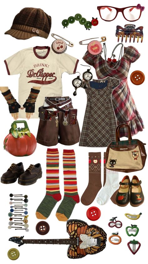 twee based stuff that i thought looked cute :) || tags : twee, fashion, twee fashion, grandmacore, grandma, buttons, buttoncore, trinkets, trinketcore, nostalgia Twee Fashion, Cute Tags, Cute Outfit, Off Sale, Collage, Outfit Inspo, Clothes