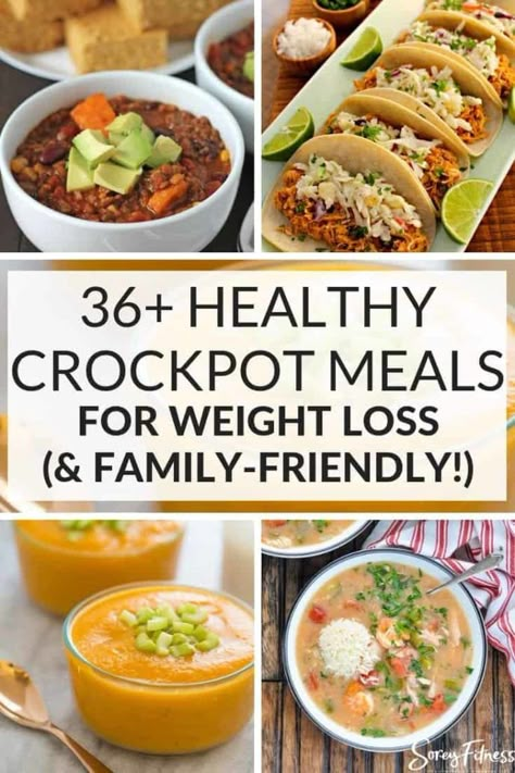 Healthy Crockpot Meals | Slow Cooker Dinner Recipes | Delicious chicken and easy crockpot tacos, chilis, stews and soups for easy clean eating dinner recipes! Paleo, Whole30, and Gluten-free options in this collection of clean eating crockpot recipes for weight loss! #CrockpotRecipes #DinnerRecipes #Healthy #HealthyDinnerRecipes #HealthyCrockpotRecipes #Dinner #Crockpot #SlowCooker #SlowCookerRecipes Healthy Crockpot Meals, Crockpot Healthy, Slow Cooker Recipes Healthy, Healthy Slow Cooker, Healthy Family Meals, Crockpot Cooking, Healthy Crockpot, Recipes Slow Cooker, Crockpot Recipes Slow Cooker