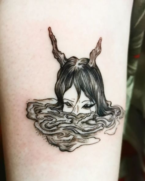 Head Poking Out Of Water, Cryptid Tattoos, Nymph Tattoo, Apprenticeship Portfolio, Feminist Killjoy, Illustrative Tattoos, Art Assessment, Siren Tattoo, Tattoo Apprenticeship