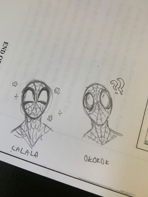 Spiderman Doodles, I Love Spiderman, Deadpool Y Spiderman, Spiderman Sketches, Spiderman Drawing, Spiderman Theme, Spiderman Art Sketch, Drawing Cartoon Faces, Love Doodles