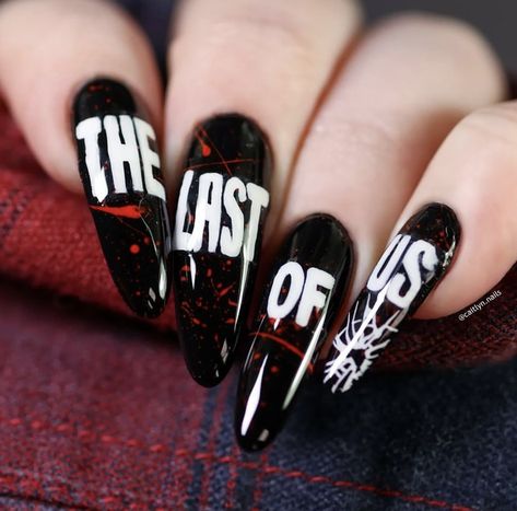 Video Game Nails, Game Nails, Zombie Nails, Holo Taco, Nail Design Video, Inspired Nails, Stamping Plates, Last Of Us, Nails Art