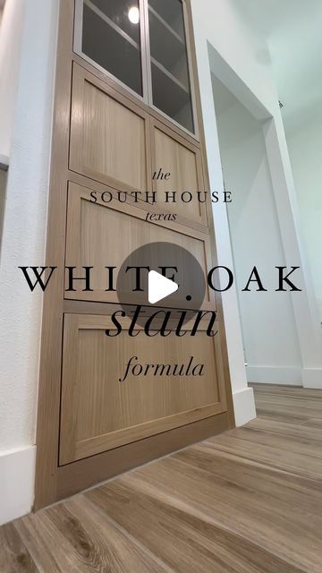 25K views · 1.2K likes | South House on Instagram: "The MOST requested question… the white oak stain formula!  This question is asked so often because if you’ve ever played with white oak stains, you KNOW it’s difficult to mimic natural white oak.  After creating 9 different formulations, this is the one used in South House! ✨  Sherwin Williams, PPG, or any other paint store can match this. Stay tuned on how to apply this formula 🤓  Have you tried to white wash wood before? If so, tell me your tips!  #whiteoak #whiteoakcabinets #cabinets #fyp #homedesignideas #kitchenremodel #kitcheninspiration" Sherwin Williams Stain Colors, Kitchen Cabinet Stain Colors, Oak Stains, White Oak Stain, Cabinet Stain Colors, Stained Wood Cabinets, White Oak Kitchen Cabinets, Sherwin Williams Stain, Weathered Oak Stain