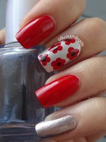 Remembrance Day Nails, Remembrance Nails, Poppy Nails, Nail Artwork, Pedicure Ideas, November Nails, Nails 2022, Nail Pictures, Nail Colour