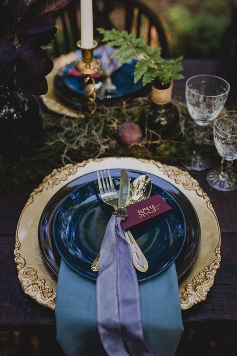 Jewel Tone Wedding, Rainy Wedding, Celestial Wedding, Dark Wedding, Moody Wedding, Whimsical Wonderland Weddings, Wedding Breakfast, Wedding Table Settings, Woodland Wedding