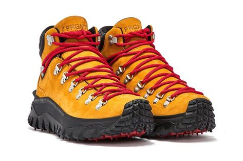 Moncler Fragment Design TrailGrip GTX High Preview | Hypebeast Granola Clothing, Sneaker Boots Mens, High Top Sneakers Men, Door Shoes, Pnw Style, Hiroshi Fujiwara, Mountain Boots, Best Hiking Boots, Dover Street Market