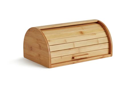 Our Bamboo Bread Bin features a roll-top lid and wooden handle, it slides smoothly open to allow easy access to your tasty treats. Adding a warm ambience to your kitchen decor, this handy bread bin looks great on any countertop. Food-safe and easy to keep clean. This bread bin's a no brainer. Bread bin features:Bamboo bread bin. Size H16, W38, D26cm. General information:EAN: 5059704024909. Breadbin Bedside Table, Ikea Bread Bin Side Table, Kitchen Storage Bread, Bread Bin Side Table, Bedside Table Bread Bin, Bread Bin, Wooden Handles, Keep It Cleaner, Yummy Treats