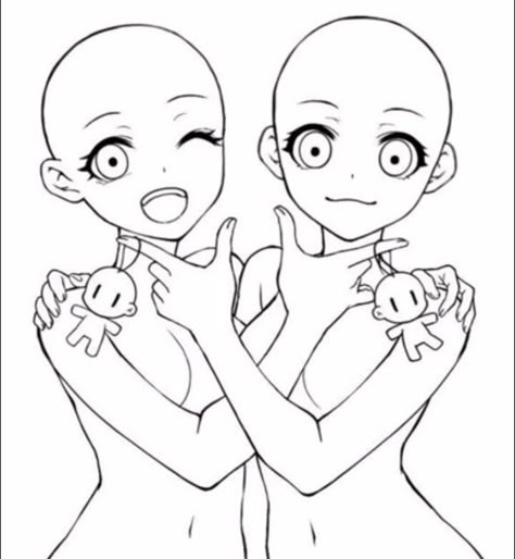 Anime Base Couple, Human Base Drawing, Base Anime, Manga Drawing Tutorials, Body Base Drawing, Drawings Of Friends, Sketches Tutorial, Cute Kawaii Drawings, Anime Drawings Tutorials