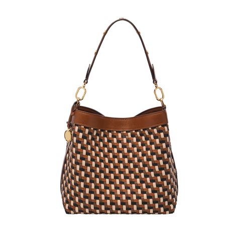 PRICES MAY VARY. Editor's Notes: This Jessie Bucket Bag, our take on the iconic silhouette, is outfitted in woven, eye-catching neutrals and features Fossil design elements, such as our Signature Knurling and engravable Legacy Charm. Perfectly Proportioned: 11" L x 5" W x 10" H; 1 Detachable Shoulder Strap Premium Craftsmanship: Faux Leather Bucket Shoulder Bag; Magnetic Snap Closure; Polyurethane Lining; imported It's all in the Details: Interior Detail: 1 Center Zipper Compartment Style Essent Purse Trends 2024, Classic Fashion Pieces, Purse Trends, Style Essentials, Leather Bucket, Fashion Pieces, Artistry Makeup, Fashion Essentials, Crossbody Shoulder Bag