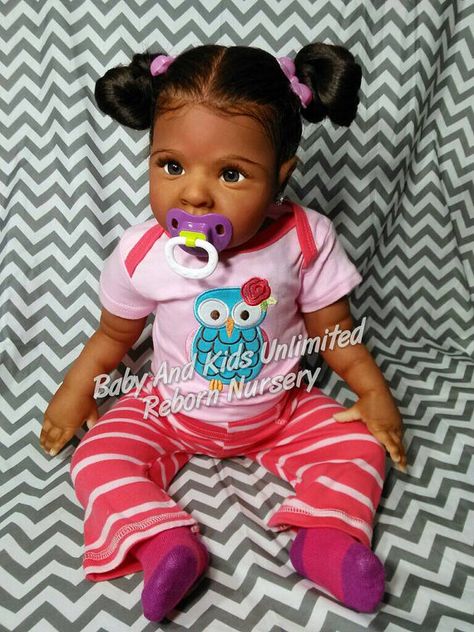 AA reborn babyAfrican American Biracial by BabyandKidsUnlimited Reborn Babies Black, African American Reborn Babies, Real Looking Baby Dolls, African American Baby Dolls, Reborn Baby Boy Dolls, Reborn Toddler Girl, Life Like Baby Dolls, American Baby Doll, Bb Reborn