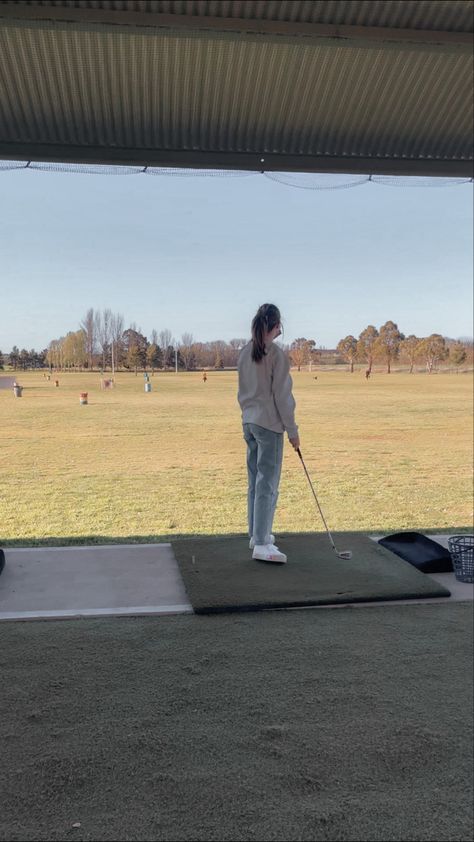 Driving Range Aesthetic Golf, Golf Range Aesthetic, Driving Range Aesthetic, Range Aesthetic, Driving Range Golf, September Holiday, September Holidays, Golf Aesthetic, Golf Driving Range