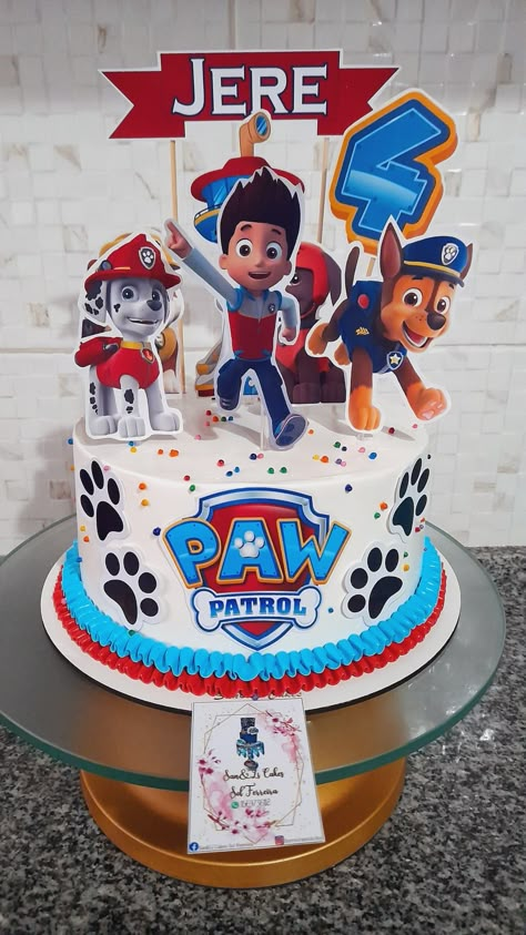 Paw Patrol Birthday Party Cake, Fondant Unicorn Cake Toppers, Paw Party, Paw Patrol Birthday Cake, Bolo Minnie, Paw Patrol Cake, Unicorn Cake Topper, Paw Patrol Birthday Party, Baby Boy Cakes