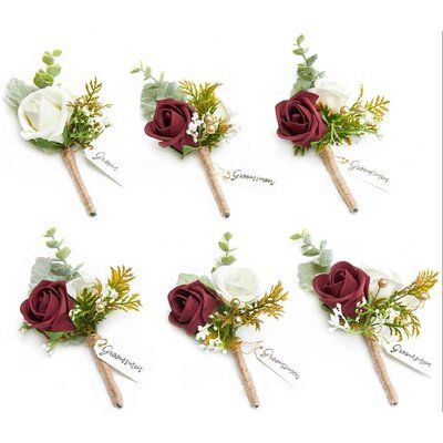 Burgundy Boutonniere, Fall Boutonnieres, Blue Boutonniere, Boutonnieres Prom, Groomsmen Boutonniere, Rustic Boho Wedding, Rose Boutonniere, Prom Flowers, Groom Boutonniere