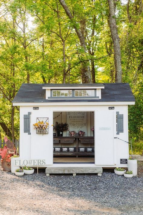 The Flourish Farm Stand — Flourish Flower Farm Farmstand Ideas, Bakery Cart, Bakery Stand, Flower Camera, Roadside Stand, Resin Sheds, Flowers Stand, Farm Visit, Market Stands