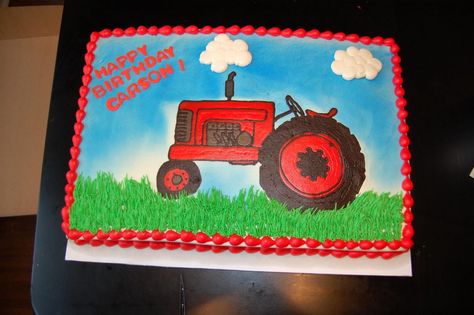 tractor birthday cakes | Original Embed Tractor Birthday Cakes, John Deere Cake, John Deere Birthday Party, John Deere Birthday, Tractor Cake, 90th Birthday Cakes, Tractor Birthday Party, Cow Cakes, Farm Cake