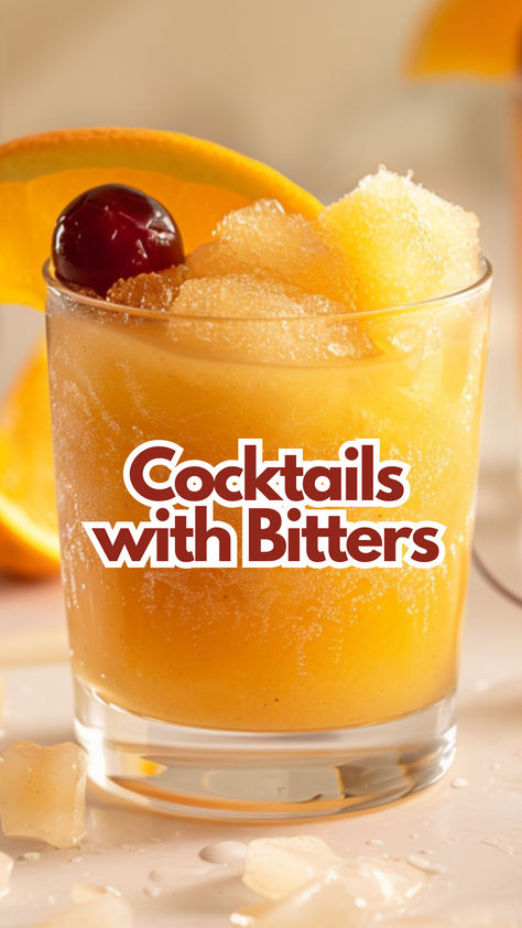 Cocktails with Bitters Cocktail With Bitters, Drinks With Bitters, Cocktails With Bitters, Cocktail Experience, Bitters Recipe, Bitter Lemon, Orange Bitters, Cocktail Bitters, Drinks Alcohol