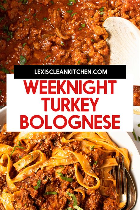 Imagine a healthier, quicker but just as equally delicious recipe for bolognese that you can make any night of the week to the delight of the whole family. Enter this Healthy Turkey Bolognese recipe, which is rich, meaty and the perfect hearty meal. We've also included options to make it Paleo and Whole30 friendly. Kitchen Website, Turkey Spaghetti, Turkey Bolognese, Luteal Phase, Lexi's Clean Kitchen, Arbonne Recipes, Healthy Italian, Bolognese Recipe, Tasty Meals