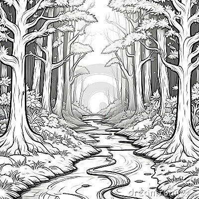 ai-generated-stream-runs-halloween-spooky-forest-trees-stream Spooky Forest, Halloween Illustration, Forest Trees, Christmas Projects Diy, Halloween Spooky, Projects Diy, Christmas Projects, Ink Drawing, Craft Ideas