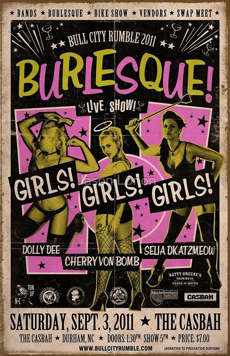 Burlesque Poster, Burlesque Vintage, Vintage Burlesque, Burlesque Show, Pulp Art, Event Poster, Pin Up Art, Vintage Pinup, Live Show