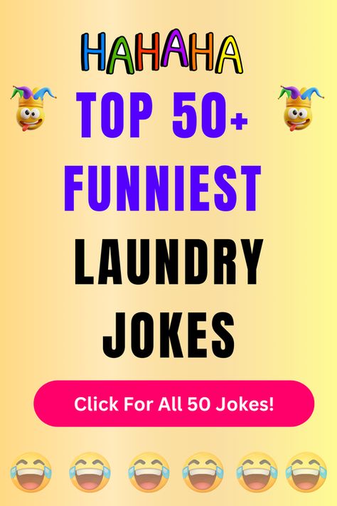 Check Out The Top 50+ Funny Laundry Jokes And Puns. Click For All 50+ Hilarious Laundry Jokes! Laundry Jokes, Laundry Puns, Mushroom Puns, Jokes Kids, Jokes And Puns, Laundry Humor, Spin The Bottle, Emotional Baggage, Best Funny Jokes