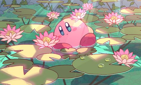 Kirby Art, Images Kawaii, Cute Laptop Wallpaper, Desktop Wallpaper Art, Cute Desktop Wallpaper, Dessin Adorable, Kawaii Wallpaper, Cute Backgrounds, Computer Wallpaper