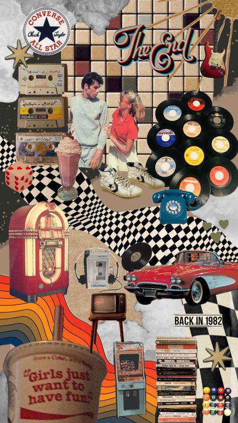 retro aesthetic>> #aesthetic #vintage #music #wallpaper #retro #oldies #80s #50s Vintage 50s Aesthetic Wallpaper, 50s Aesthetic Wallpaper, Vintage 50s Aesthetic, Vintage Music Wallpaper, Hoco Themes, 50s Halloween, 80s Retro Aesthetic, Emily Core, 50s Aesthetic