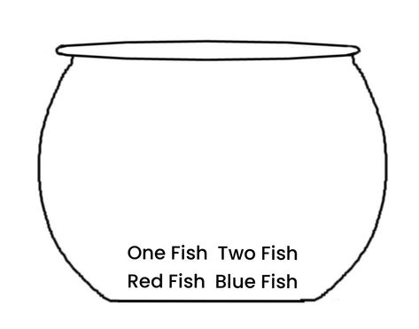 Dr Seuss One Fish Two Fish Activities, Dr Seuss Fish Bowl Printable, Dr Seuss Fish Template, Dr Suess Hat Template, One Fish Two Fish Red Fish Blue Fish Craft, 1 Fish 2 Fish Red Fish Blue Fish Craft, One Fish Two Fish Activities Preschool, Dr Suess Activities For Toddlers, Dr Seuss Crafts For Infants