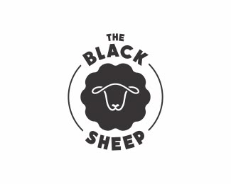 the black sheep Logo design - the black sheep Price $0.00 Black Sheep Logo Design, Sheep Logo Design, Black Sheep Logo, Sheep Icon, Black Sheep Tattoo, Sheep House, Sheep Logo, Sheep Tattoo, Sheep Cartoon