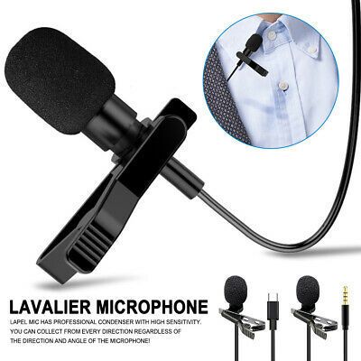 (( Lavalier Microphone Clip-on Lapel Condenser Mic For... Stage Equipment, Microphone Studio, Lavalier Microphone, Usb Microphone, Professional Audio, Sound Card, Independent Films, Diy Electronics, Pc Computer