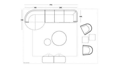 Corner sofa in leather or fabric Bravery - Longhi.it Corner Sofa Top View, Sofa Drawing, Materials Board Interior Design, Hansel Gretel, Hotel Lobby Design, Furniture Design Sketches, Funky Chairs, Sofa Dimension, Modular Sofas