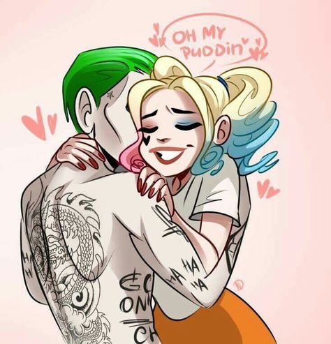 Harley Quinn and Joker: Everyone needs that one Good Fire in their Life!! Love Cartoon Couple Drawing, Harley Quinzel, Illusion Kunst, Harley Quinn And The Joker, Joker Y Harley Quinn, Harley And Joker Love, Der Joker, Harley Quinn Drawing, Harley Quinn And Joker