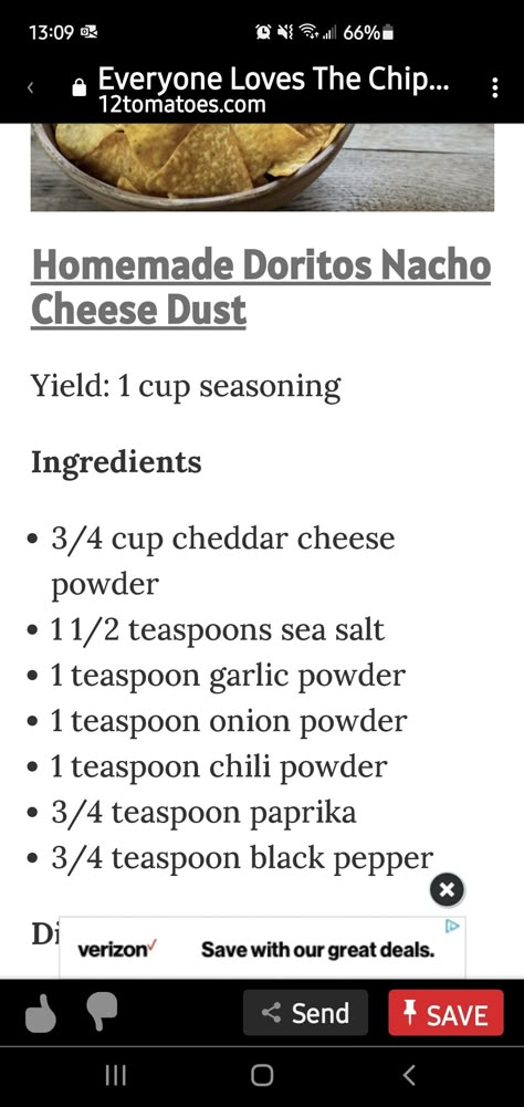 Dorito Seasoning Nacho Cheese, Doritos Nacho Cheese Seasoning, Diy Dorito Seasoning, Dorito Seasoning Recipe, Homemade Doritos Seasoning, Doritos Seasoning Recipe, Diy Spice Mix, Homemade Nachos, Homemade Dry Mixes