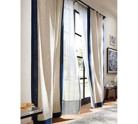 Stage Your Home To Sell, Linen Sheer Curtains, Art Curtains, Plain Curtains, Linen Curtain, Linen Drapes, Frame Border, Window Shopping, Curtain Designs