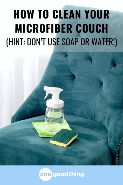 Cleaning Microfiber Couch, Couch Cleaning, Clean Hacks, Microfiber Couch, Furniture Cleaning, Microfiber Sofa, Deep Cleaning Hacks, Cleaning Painted Walls, Clean Sofa