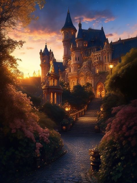 Beautiful Palace Fairy Tales, Royal Kingdom Aesthetic, Kingdom Of Stars And Shadows, Mythological Aesthetic, Colorful Castle, Fairytale Kingdom, Autumn Tale, Empire Wallpaper, Poetic Photography