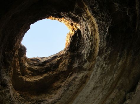 Cave Photography | Sea Cave by Ik Ikrig Holes Louis Sachar, Cave Opening, Cave Aesthetic, Cave Photography, Film Alice In Wonderland, Cave Images, Louis Sachar, Light Movie, Cave Story