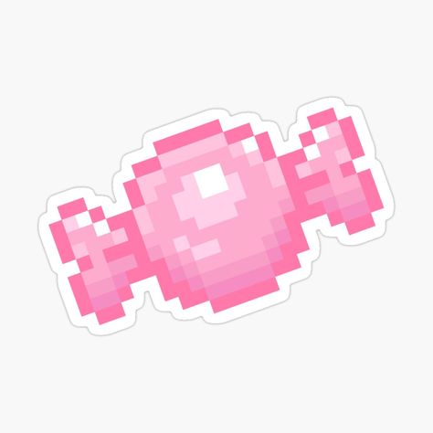 Candy Pixel Art, Cute Pixel Art Aesthetic, Pixel Candy, Pixel Art Hard, Pink Pixel Art, Pixel Stickers, Pixel Art Cute, Pixel Art Sticker, Candy Aesthetic