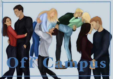 Off Campus Fanart, Bookish Fanart, Bookish Art, Character Drawings, Couples Book, Off Campus, Book Fanart, Book Wallpaper, Bookish Things