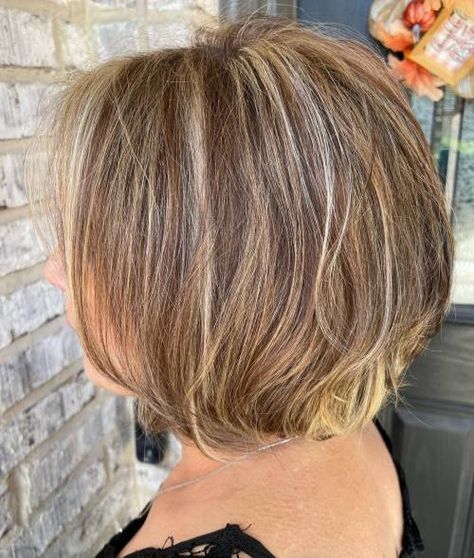 30 Best Hair Colors for Women Over 50 Brown Hair With Blonde Highlights Women Over 50, Blonde Hair Color Over 50, Brown Hair With A Few Blonde Highlights, Colors For Grey Hair, Hair Color Ideas Women Over 50, Color For Gray Hair Highlights, Blended Hair Color, Hair Styles And Color, Hair Color Older Women Over 50