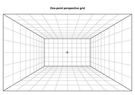 Unique Tile Floor, 1 Point Perspective Drawing, Perspective Grid, Perspective Room, 1 Point Perspective, Perspective Drawing Lessons, One Point Perspective, Unique Tile, Point Perspective