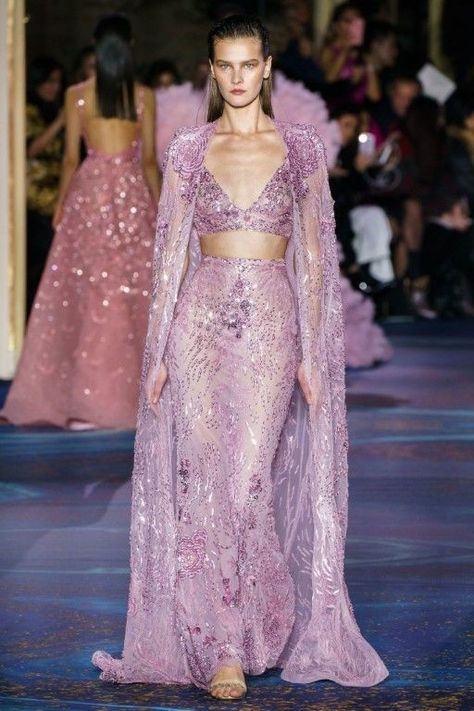 Arched Brows, Zuhair Murad Haute Couture, Haute Couture Paris, 2019 Couture, Runway Fashion Couture, Couture Looks, Spring Couture, Rose Blush, Couture Mode