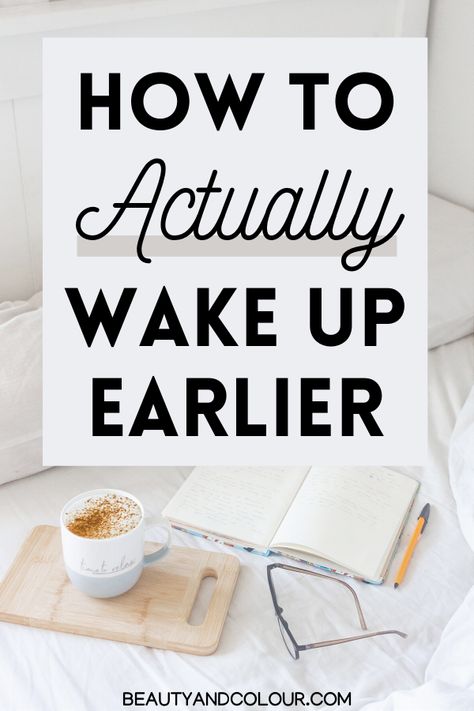 When you wake up earlier, you have more time in a day to get more done! Here are some easy tips on how to actually get up earlier! How To Wake Up Earlier, Wake Up Happy, Wake Up Earlier, Getting Organized At Home, Face Health, Free Classes, Live A Better Life, Productive Morning, Getting Up Early