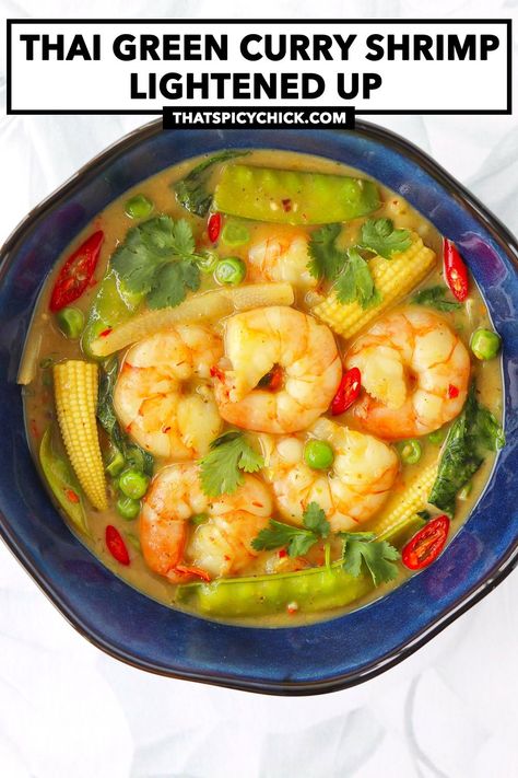 Green Curry Recipes Thai Shrimp, Thai Green Curry Shrimp, Shrimp Green Curry, Green Curry Shrimp, Thailand Recipes, Thai Shrimp Curry, Shrimp Coconut Milk, Thai Curry Recipes, Green Curry Sauce