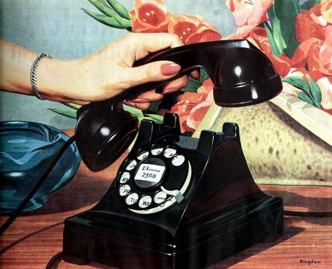 Busy Signal, Rotary Dial Phone, Business Postcards, Antique Phone, Telephone Vintage, Vintage Business, Rotary Phone, Retro Phone, Vintage Phones