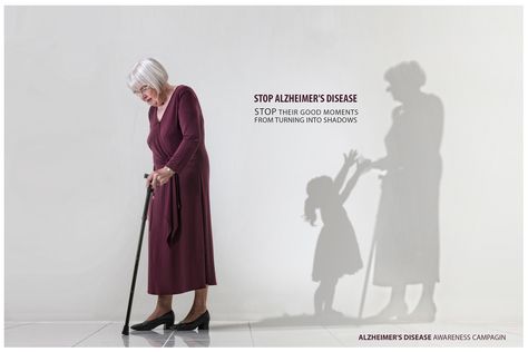 Alzheimer's Disease Awareness Campaign on Behance Healthcare Inspiration, Recruitment Advertising, Aging Society, Biggest Fear, Grant Wood, Ad Inspiration, Media Advertising Design, Poster Graphic Design, Awareness Poster