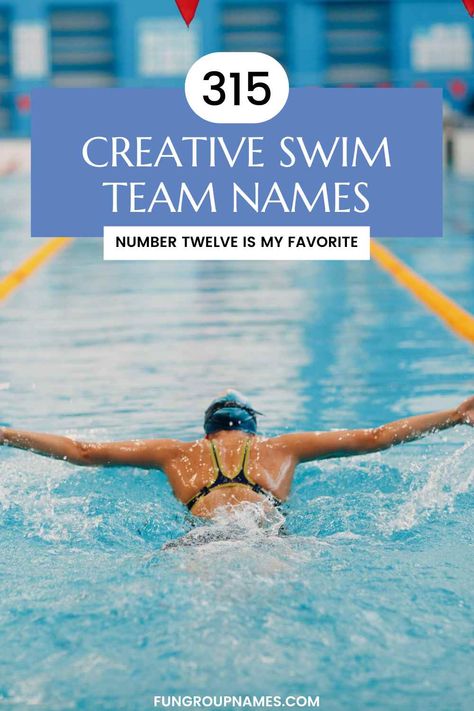 Discover the perfect swim team name with our guide featuring over 315 creative, fun, and inspiring options! Dive in now. Tidal Wave, Swim Team, Swim Club, Pop Culture References, Team Name, Name Design, Team Names, Dive In, Diving