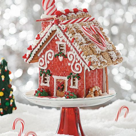 Goodies Ideas, Cottage Meals, Gingerbread Cottage, Butterscotch Candy, Candy House, Candy Decorations, Christmas Gingerbread House, Cake Cover, Taste Of Home