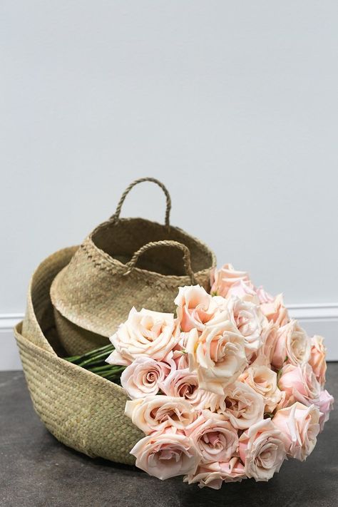 Yaya Sea Grass Basket The perfect basket for organizing or decorating! These look great with the edges up, displaying the handles, or folded down! Woven Basket Storage, Plant Saucers, Fixer Upper Inspired, Southern Decor, Belly Basket, Grass Basket, Potted Plants Outdoor, Planter Basket, Basket With Handles